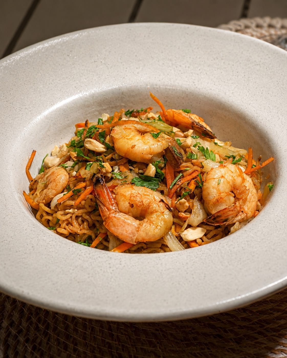 Yakisoba de camarão